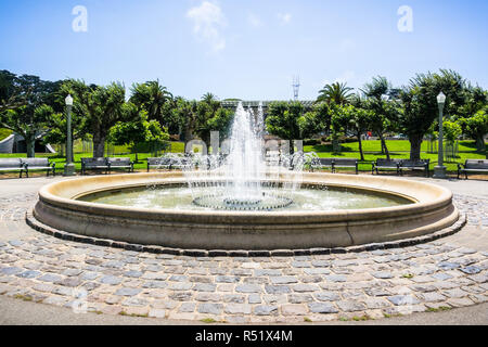 Springbrunnen im Golden Gate Park, San Francisco, Kalifornien Stockfoto