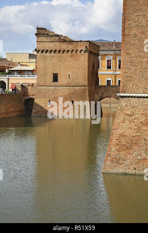 Schloss von St. Michael - Castello Estense in Ferrara. Italien Stockfoto
