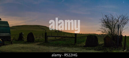 Nacht von Knap Hill, Wiltshire GROSSBRITANNIEN Stockfoto