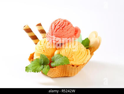 Eis dessert Stockfoto