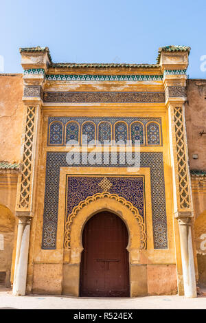 Gatter in Meknes, Marokko Stockfoto