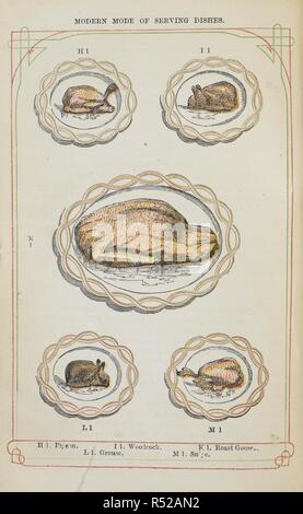 Verschiedene Wildgerichte. Das Buch der Haushaltsführung, etc. [mit Platten und Illustrationen.]. London: S. O. Beeton, 1861. Quelle: C 194. a. 507, S. 537. Autor: ISABELLA BEETON, Maria. ANON. Stockfoto