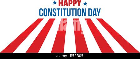 Usa Verfassung Tag logo Symbol. Flache Darstellung der usa der Tag der Verfassung Vektor logo Symbol für Web Design auf weißem Hintergrund Stock Vektor