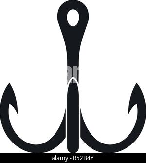 Winter angeln Haken Symbol. Einfache Abbildung: Winter angeln Haken vektor Symbol für Web Design auf weißem Hintergrund Stock Vektor