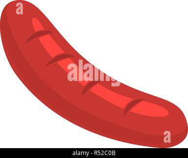Eco frische Wurst Fleisch Symbol. Isometrische von Eco frische Wurst Fleisch vektor Symbol für Web Design auf weißem Hintergrund Stock Vektor
