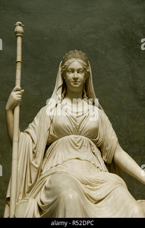 Italien, Emilia Romagna, Parma, Palazzo della Pilotta, National Gallery. Statue von Maria Luigia von Habsburg von Antonio Canova gewidmet Stockfoto
