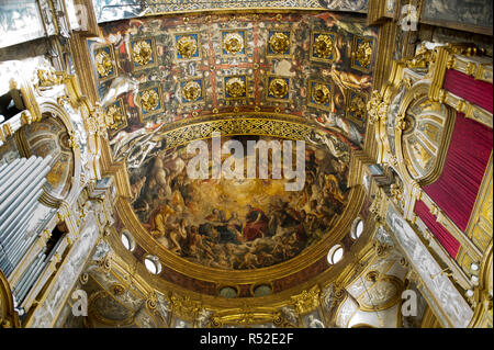 Italien, Emilia Romagna, Parma, Basilika S. Maria della Steccata, Fresken von Parmigianino, mittelschiff Stockfoto