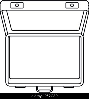 Offene Koffer Symbol. Überblick Abbildung der offenen Koffer vektor Symbol für Web Design auf weißem Hintergrund Stock Vektor