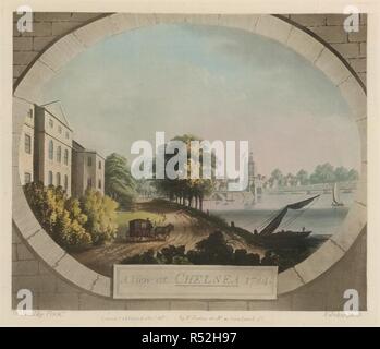 Ein Blick auf Chelsea. Ein Blick auf Chelsea, von Beilby, gestochen von Jukes. 1784. Ein Blick auf Chelsea. Bild aus einem Blick auf Chelsea übernommen, die mit Beilby, gestochen von Jukes. Ursprünglich veröffentlichte/1784 produziert. . Quelle: Maps.K.. 28.4. bb. 2. Sprache: Englisch. Autor: Jukes, F. Beliby, W. Stockfoto