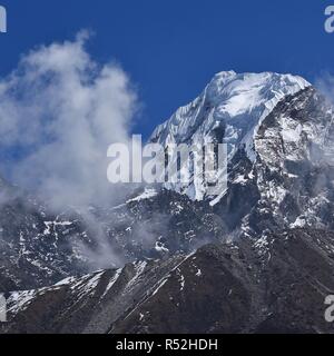 Höhepunkt des Hungchhi, hohen Berg an der Grenze Nepal-China Stockfoto