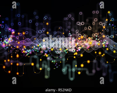 Quelle des Datenflusses Stockfoto