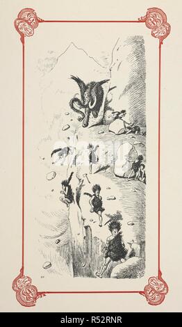 Die Ungesellig Mammut. Prähistorische Peeps. Von â € oePunch.â € gezeichnet von E.T. Reed. [Mit 26 Platten.]. London: Bradbury, Agnew & Co., [1896]. Quelle: 1876.b36 peep XV. Autor: EDWARD TENNYSON REED. Stockfoto