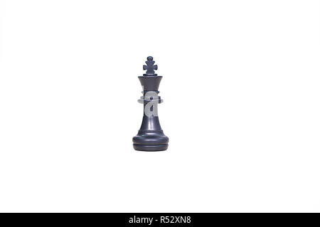 Schach Schachfigur auf dem weißen Hintergrund. Stockfoto