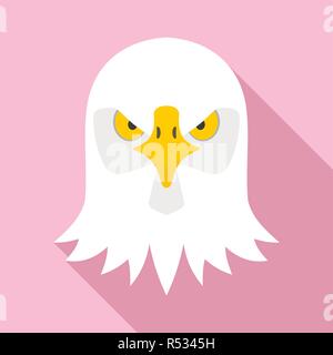 Eagle head Icon. Flache Darstellung von Eagle head vector Symbol für Web Design Stock Vektor