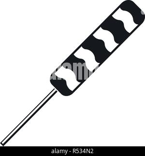 Candy sweet stick Symbol. Einfache Abbildung von candy Sweet stick Vektor Symbol für Web Design auf weißem Hintergrund Stock Vektor