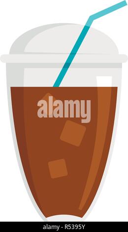 Eis Kaffee Symbol. Flache Darstellung von Eis Kaffee vektor Symbol für Web Design Stock Vektor