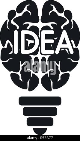 Geist Idee Logo. Einfache Illustration des Geistes Idee vektor Logo für Web Design auf weißem Hintergrund Stock Vektor