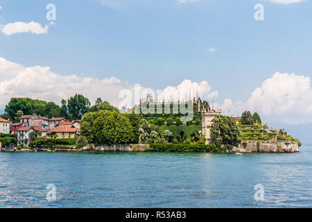 Lago Maggiore, Italien, 9. Juli 2012: Isola Bella, einer der drei wichtigsten Borromäischen Inseln. Stockfoto