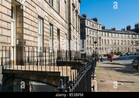 Neue Stadt, Gebäude, Architektur, georgianischen Häuser, Wohnungen, Edinburgh, Schottland, Großbritannien. Stockfoto