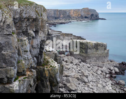 St. Govan's Kopf, Pembrokehsire, Wales Stockfoto