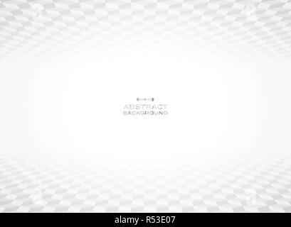 Abstrakte weißen geometrischen Hintergrund Dimension für Präsentation. Vector EPS 10. Stock Vektor