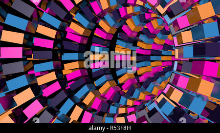 Zusammenfassung Hintergrund mit Technologie-tunnel Stockfoto