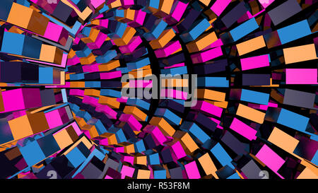 Zusammenfassung Hintergrund mit Technologie-tunnel Stockfoto