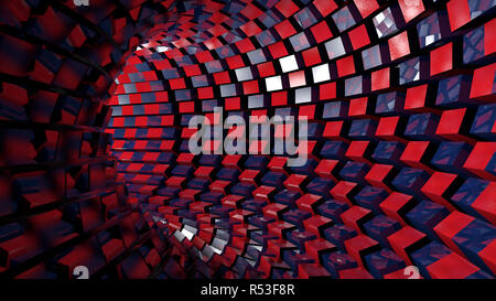 Zusammenfassung Hintergrund mit Technologie-tunnel Stockfoto