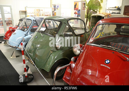 BMW Bubble Autos an der Bubble Car Museum, Boston, Lincolnshire, Großbritannien Stockfoto