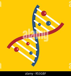 Dna-Symbol. Flache Darstellung von DNA-Vektor Symbol für Web Design Stock Vektor