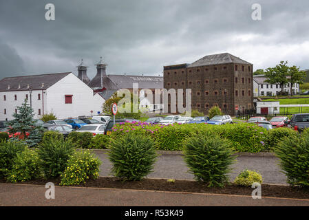 Historische Old Bushmills Distillery in Nordirland Stockfoto