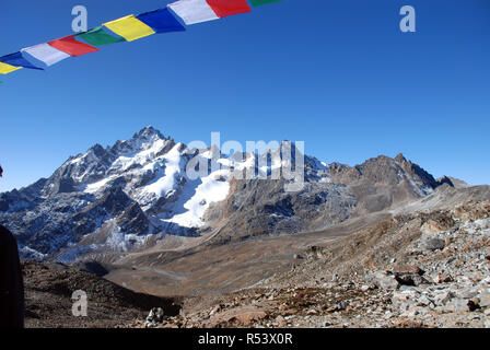 Die lumba Sumba Pass im östlichen Nepal Stockfoto