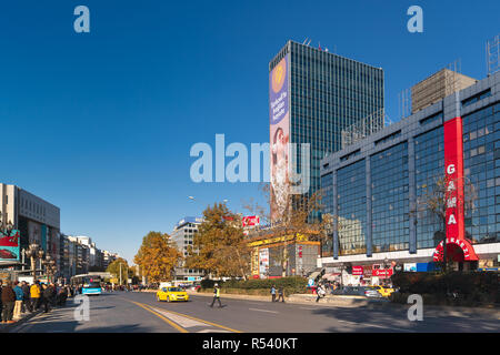 Ankara/Turkey-November 24 2018: Kizilay Platz und Wolkenkratzer, Ankara, die Hauptstadt der Türkei Stockfoto