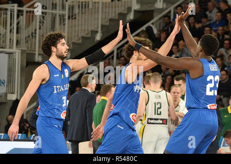 Foto Richard Morgano/LaPresse 29 Novembre 2018 Brescia, Italia Sport Warenkorb FIBA Coppa del Mondo 2019 Qualificazioni Italia - Litauen Nella Foto: Italia Foto Richard Morgano/LaPresse November 29, 2018 Brescia, Italien Sport Warenkorb FIBA WM2019-Qualifikation Italien - Litauen In der Pic: Italia Stockfoto