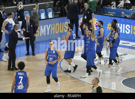 Foto Richard Morgano/LaPresse 29 Novembre 2018 Brescia, Italia Sport Warenkorb FIBA Coppa del Mondo 2019 Qualificazioni Italia - Litauen Nella Foto: Italia Foto Richard Morgano/LaPresse November 29, 2018 Brescia, Italien Sport Warenkorb FIBA WM2019-Qualifikation Italien - Litauen In der Pic: Italia Stockfoto