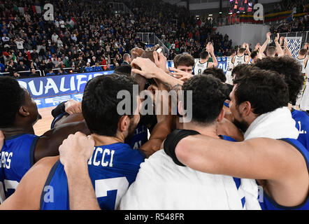 Foto Richard Morgano/LaPresse 29 Novembre 2018 Brescia, Italia Sport Warenkorb FIBA Coppa del Mondo 2019 Qualificazioni Italia - Litauen Nella Foto: Italia Foto Richard Morgano/LaPresse November 29, 2018 Brescia, Italien Sport Warenkorb FIBA WM2019-Qualifikation Italien - Litauen In der Pic: Italia Stockfoto