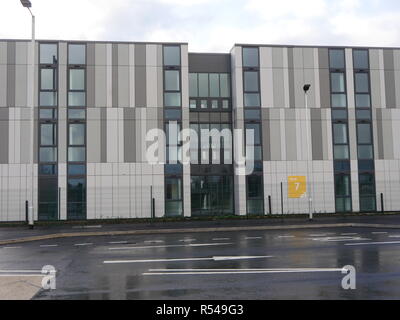 Atomkraftwerk Arbeiter Unterkunft. Sedgemoor Campus. Bridgwater, Somerset, UK. Stockfoto