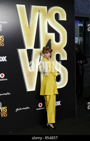 Madrid, Spanien. 29 Nov, 2018. Najwa Nimri nimmt gegenüber der Saison 4 Premiere Callao City Lights Kino in Madrid. Credit: LEGAN S. Mace/SOPA Images/ZUMA Draht/Alamy leben Nachrichten Stockfoto