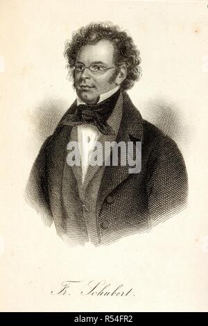 Franz Schubert. Componisten der neueren Zeit... in der Biographie. Cassel, 1854-57. Franz Peter Schubert (1797-1828). Österreichischen Komponisten. Porträt. Bild aus Componisten der neueren Zeit in Kunst - Aussereuropäisch geschildert Mit Porträts sterben. Ursprünglich veröffentlicht in Cassel, 1854-57 produziert. . Quelle: Hirsch 2034,. Sprache: Deutsch. Stockfoto