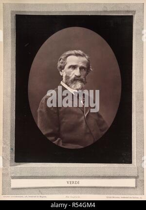 Giuseppe Verdi. Galerie contemporaine, litt: eraire, artistique. [E. Paris, 1876-84. Giuseppe Fortunino Francesco Verdi (1813-1901). Italienischer Komponist. Porträt. Bild aus Galerie contemporaine, litt: eraire, artistique. [Von G. Sch bearbeitet: . Withphotographs.]. Ursprünglich veröffentlicht in Paris, 1876-84 produziert. . Quelle: S. S. 1931. peg. (2). Sprache: Französisch. Stockfoto