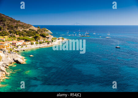 Cristal Meerwasser in der Nähe von Pomonte, Insel Elba Stockfoto