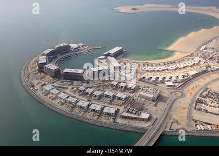 Dubai daria Insel Luftbild Luftbild Stockfoto