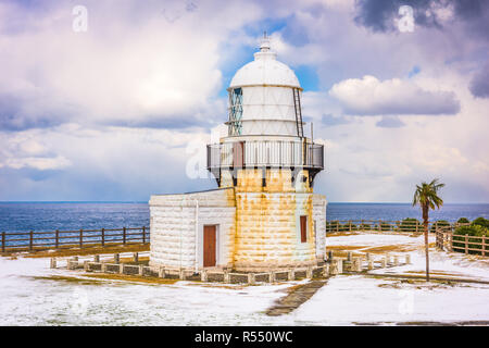 Suzu, Japan in der Rokkozaki Leuchtturm auf der Halbinsel Noto. Stockfoto