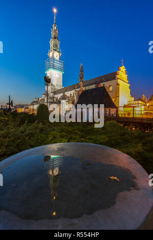 Jasna Gora in Tschenstochau Kloster. Czestochowa, Schlesien, Polen. Stockfoto