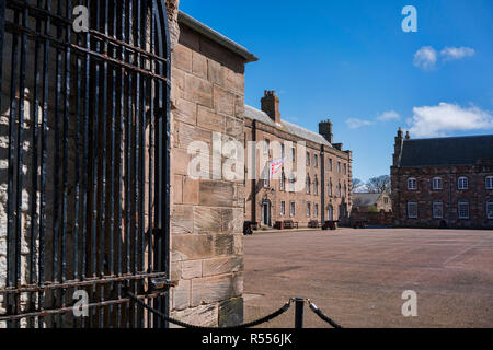 Berwick upon Tweed, Kasernen Square North Northumberland, England, Großbritannien Stockfoto