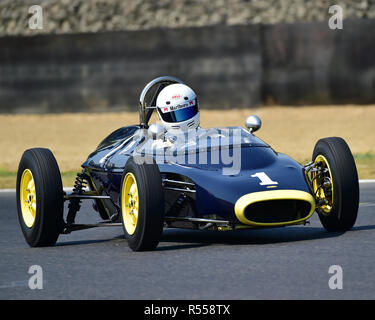 Peter de la Roche, Lola Mk3, FJHRA, historische Formel Junior, HSCC Legenden von Brands Hatch Super Prix, Juni - Juli 2018, 2018, Autosport, Brands Hatch, Stockfoto