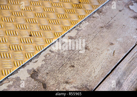 Anti-rutsch-pads Gelb Schwarz für den Hintergrund. Stockfoto