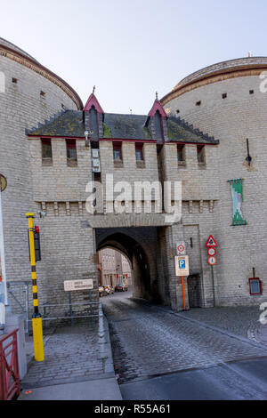 Brügge, Belgien - 17. Februar 2018: UNESCO-Weltkulturerbe in Brugge, Brügge, Belgien Stockfoto
