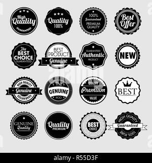 Satz von Vintage Verkauf und Promotion badges Stock Vektor