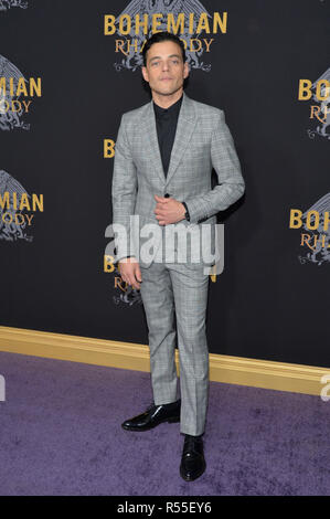 Rami Malek nimmt "Bohemian Rhapsody" New York Premiere auf dem Pariser Theater am Oktober 30, 2018 in New York City. Stockfoto